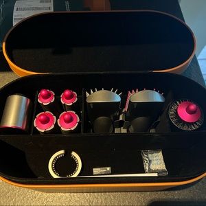 Dyson Airwrap (Attachments ONLY) - no wand. Leather case included.